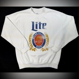Miller Lite Crewneck Sweatshirt Size S Some Minor Pilling On Sleeves